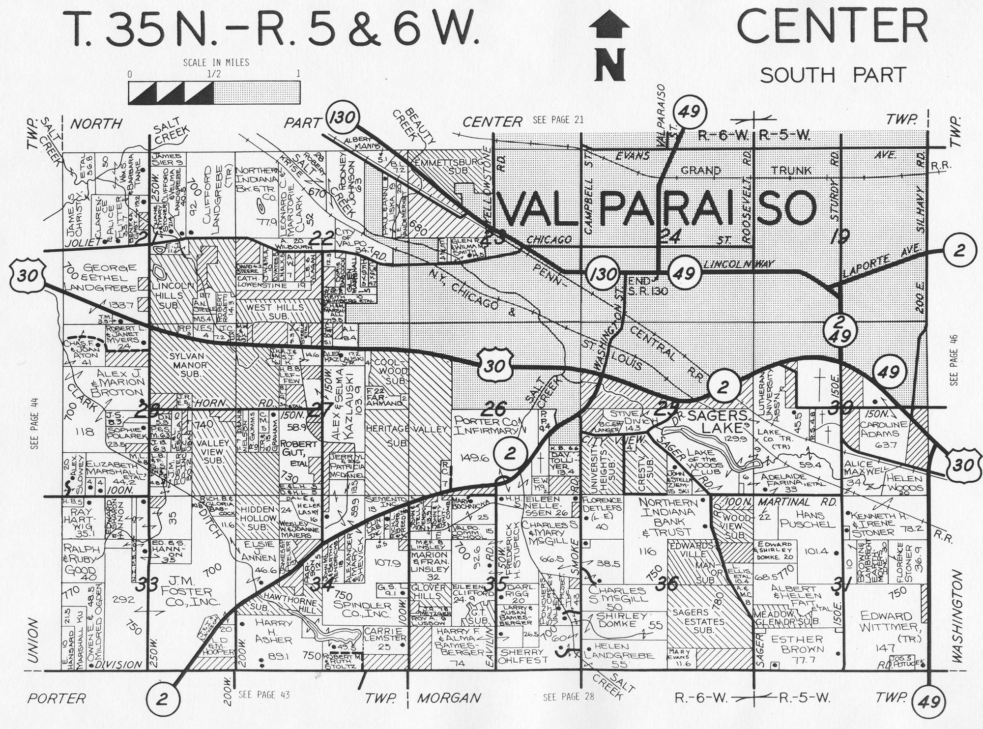 Porter County Indiana Township Map Porter County, Indiana, Genweb - Center Township Maps Porter County Indiana Township Map Porter County, Indiana, Genweb - Center Township Maps